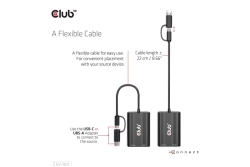 Club3D Adapter USB Typ C/A > HDMI / VGA St/Bu retail
