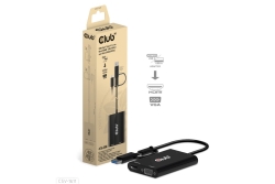 Club3D Adapter USB Typ C/A > HDMI / VGA St/Bu retail