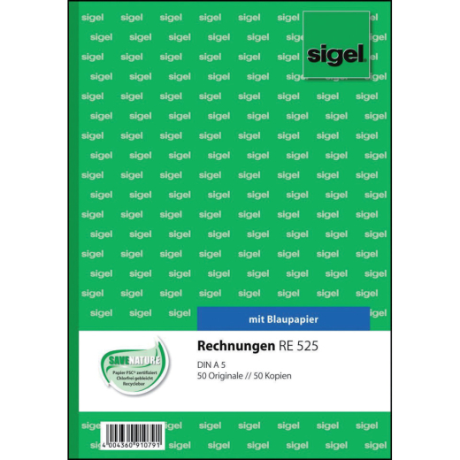 Rechnungen - A5, BL, MP, 2 x 50 Blatt