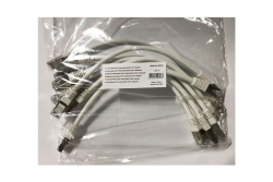 Equip Patchkabel Cat6A 10x S/FTP 2xRJ45 0.25m weiß Plat
