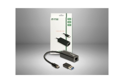 Inter-Tech LAN-Adapter Argus IT-732 USB-C Gigabit Ethernet