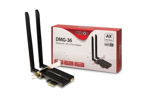 Inter-Tech Wi-Fi6E+ BT5.2 PCIe Adapter DMG-36 5400 Mbps retail