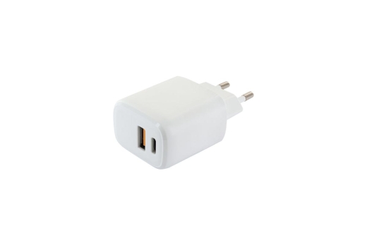 Schwaiger Ladegerät Schnell 230V USB 2.0A/Typ-C Weiß