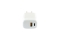 Schwaiger Ladegerät Schnell 230V USB 2.0A/Typ-C Weiß