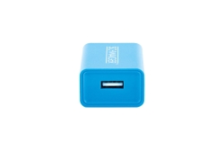 Schwaiger Ladegerät Schutzsystem USB 2.0 A 230V Türkis Blau