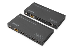 DIGITUS 4K HDBaseT 1x4 HDMI KVM Extender Set, 70m