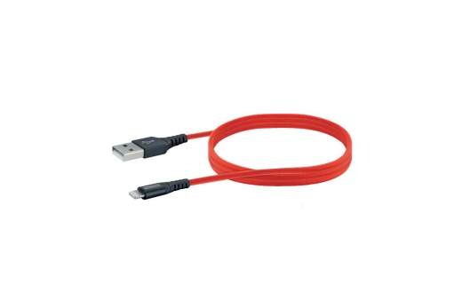Schwaiger USB-Kabel 2.0 A auf Apple Lightning 1,20m Rot