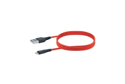 Schwaiger USB-Kabel 2.0 A auf Apple Lightning 1,20m Rot
