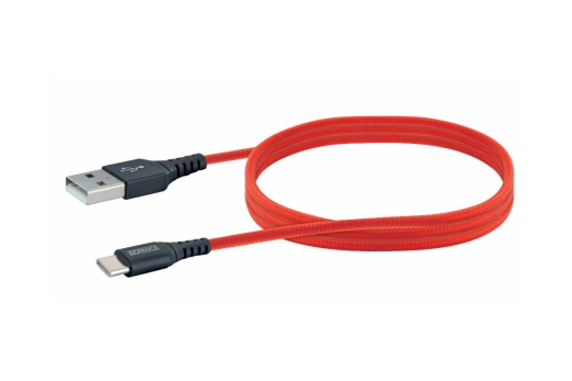 Schwaiger USB-Kabel 2.0 St. A auf 3.1 TypC 1,20m Rot