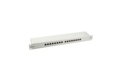 Equip 19 Patchpanel 16xRJ45 Cat5e FTP 1U 1000MHz RAL7035
