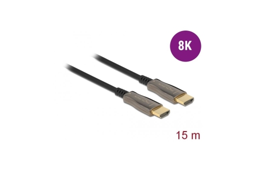 DELOCK Aktives Optisches Kabel HDMI 8K 60Hz 15m