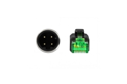 DELOCK Netzwerkkabel M12 4 Pin D-kodiert > RJ45 St PVC 2m
