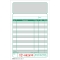 Kassenblock - zweifarbig - oben geheftet, 2 x 50 Blatt, 96 x 167 mm, nummeriert
