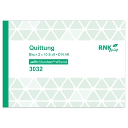 Quittung - A6 quer, MP, SD, 2 x 40 Blatt