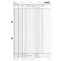EDV-Kassenbuch, 2 x 50 Blatt, DIN A4, mit...