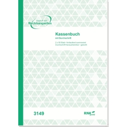 Kassenbuch ohne Umsatzsteuer, 2x50 Bl., DIN A4,...