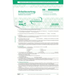 Arbeitsvertrag für gewerbliche Arbeitnehmer - SD, 2...
