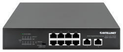 INTELLINET 8-Port Gigabit PoE+ Switch 2 RJ45-Ports 120W