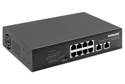 INTELLINET 8-Port Gigabit PoE+ Switch 2 RJ45-Ports 120W