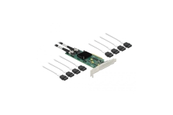 DELOCK 8 Port SATA PCI Express x8 Karte mit Anschlusskabel