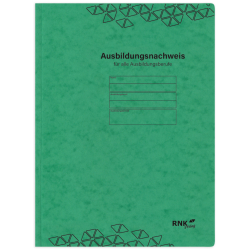 Ausbildungsnachweis-Hefter, 390g/qm Spezialkarton, grün