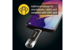 Intenso USB-Stick Twist Line 128GB 3.2 GEN 1x1 USB-C=>USB-A