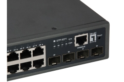 LevelOne PoE+Switch 48xGE PoE/4x10GSFP 400W 19 Managed L3