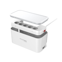 RealPower Steckdosenwürfel PowerBox 522 + 2xUSB-A /...