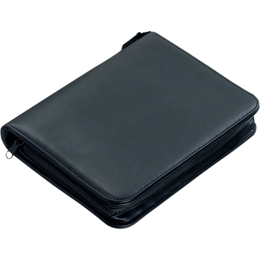 Ringbuchmappe Luino - A5, 25 x 17,5 x 4 cm, 4 Ringe, Kunstleder, schwarz