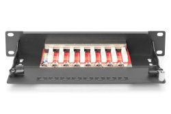 DIGITUS Patchpanel 1HE 10 8-Port Cat6A Class E geschirmt sw