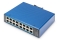 DIGITUS Switch Ind. 16-Port Gigabit Unmanaged blau