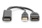DIGITUS Adapter HDMI A -> DisplayPort St/Bu 4K 0,2m schwarz