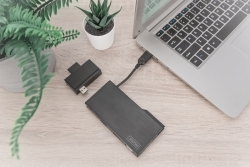 DIGITUS Dockingstation USB 3.0 7 Port, Travel
