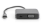 DIGITUS Adapter USB-C St. -> VGA Bu./MiniDP Bu. 4K/30Hz 20cm