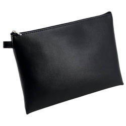 Mehrwegbeutel - 23 x 16 cm, Lederimitat, schwarz