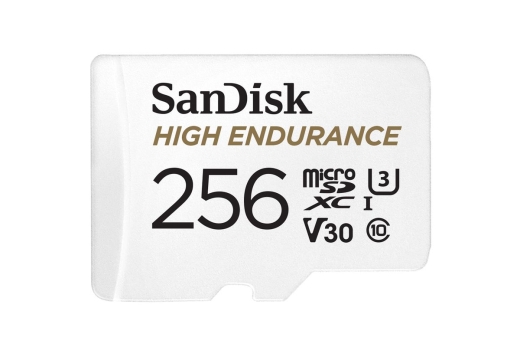 SD MicroSD Card 256GB SanDisk High Endurance inkl. Adapter