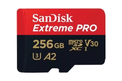 SD MicroSD Card 256GB SanDisk Extreme Pro SDXC inkl. Adapt
