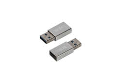 Logilink Adapter USB 3.2 Gen1 Type-C,USB-A/M zu USB-C/F,silb