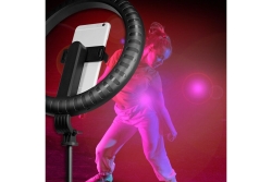 Logilink Smartphone-Ringlicht m.Selfie-Stick-Stativ,DM 20cm