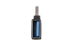 Logilink Adapter USB 3.2 Gen1 Type-C,C/M zu USB-A/F,90°,schw