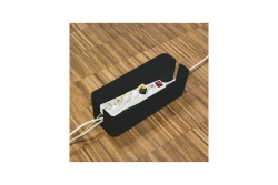 Logilink Kabelbox-Set, 3 Größen, schwarz