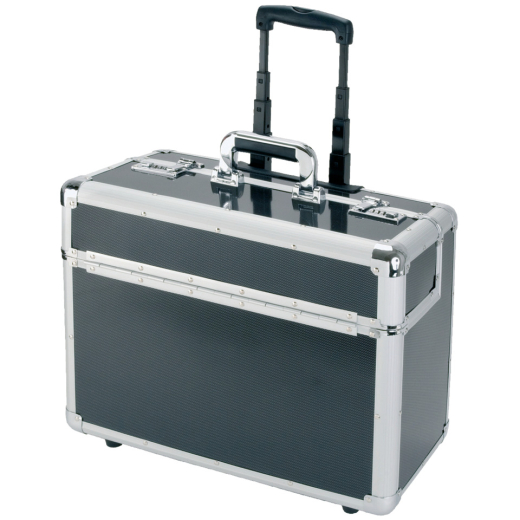 Pilotenkoffer CARBON - silber
