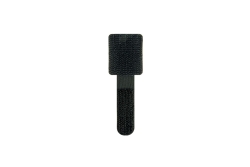Schwaiger Klett-Wandclip 90 x 12 x 2mm Schwarz 10 Stück