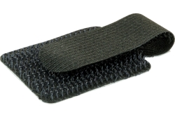 Schwaiger Klett-Wandclip 90 x 12 x 2mm Schwarz 10 Stück
