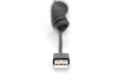 DIGITUS USB 2.0 - USB - A auf USB - C Spiralkabel max. 1m