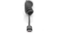 DIGITUS USB 2.0 - USB - A auf USB - C Spiralkabel max. 1m