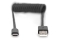 DIGITUS USB 2.0 - USB - A auf USB - C Spiralkabel max. 1m