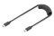 DIGITUS Ladekabel USB-C->USB-C Spiralkabel 1m schwarz