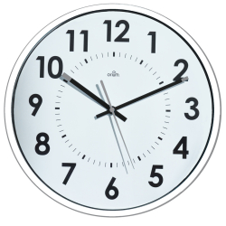 Wanduhr Quarz, Ø 30cm, weiß