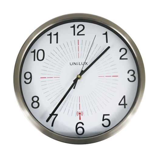 Wanduhr OUTDOOR metallgrau Ø 35,5 cm